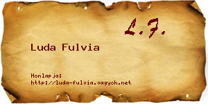 Luda Fulvia névjegykártya